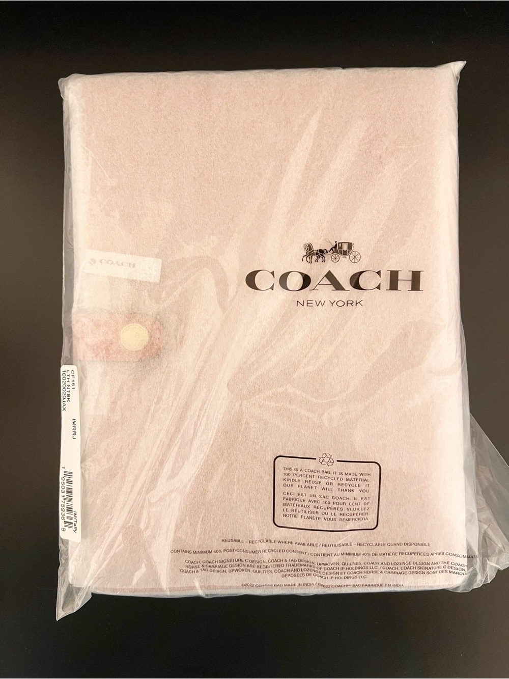 NWT Coach Pink Notebook